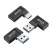 OTG Adapter USB 3.1 Type C Female To USB 3.0 Male Converter 10Gbps Type C to USB 3.0 90 Degrees Angled For USB C OTG Connector