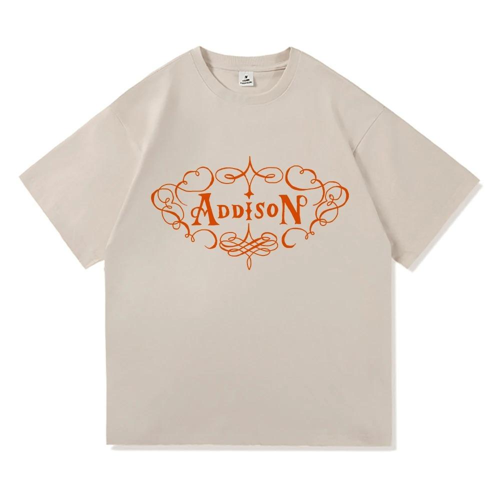 Addison Rae New Album Poster Print TShirt Fashion Men Women Cotton Fashion Harajuku Highstreet Top Oversized Casual Summer Tee