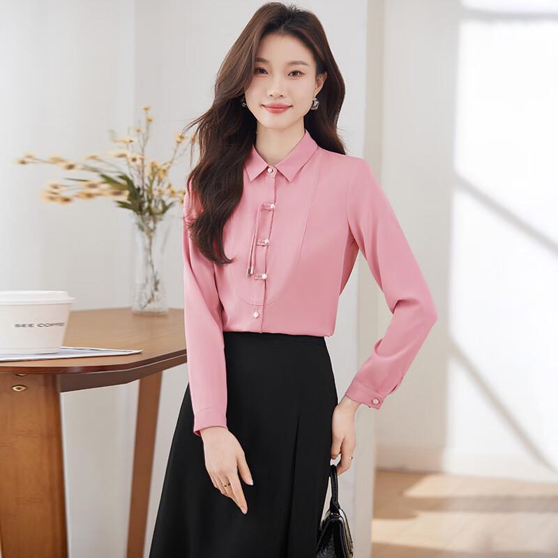 Women s New Chinese Style Long-Sleeve Shirt 2XL