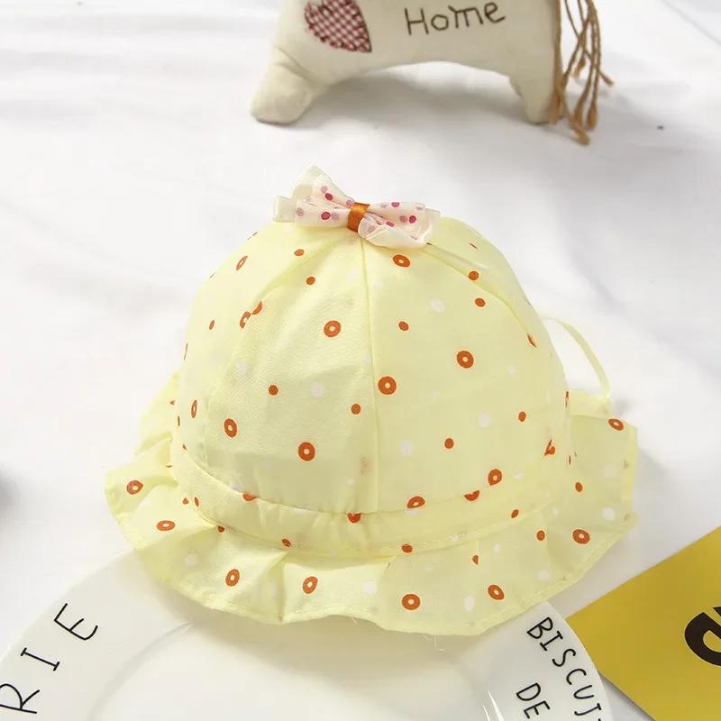 0-1 Year Print Baby Bowl Hat Summer Sun Protection Infant Fisherman Cap Thin Cotton Toddler Bucket Cap Boys Girls Outdoor Visors