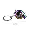 Metal Turbines Keychain Offering LED Illuminations Stylish Key Pendant Suitable for Camping and Nighttime Activities