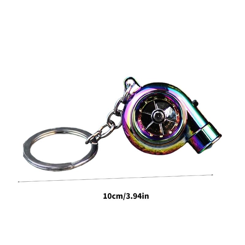 Metal Turbines Keychain Offering LED Illuminations Stylish Key Pendant Suitable for Camping and Nighttime Activities