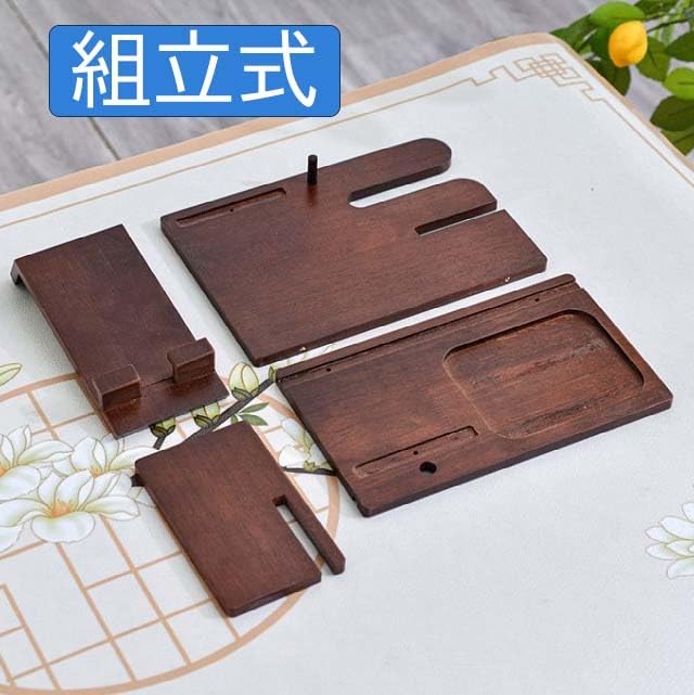RINHAPI Wooden Smartphone Stand, Desk Organizer, and Dock Station, Perfect Gift for Men or Birthday
