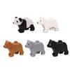 MOC Tier Szene Bausteine Katzen Hunde Schafe Schweine Hühner Adler Papageien Delfin Zoo Rahmen Zubehör DIY Spielzeug Steine T14