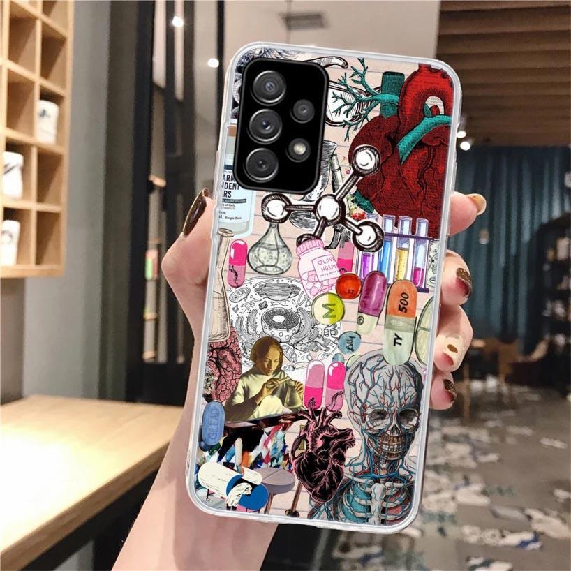 Medicine Nurse Doctor Soft Phone Case For Samsung Galaxy A16 A26 A36 A56 A15 A14 A13 A55 A54 A53 A35 A34 A33 A25 A24 A23 A05S A0
