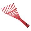 Carbon Steel Grass Rake Hand Rake Wire Broom Nine Tooth for Leaf Cleaning Garden Tool for Garden Maintenance Plant Care