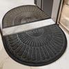 1pcs Semi-circular Dirt Scraper Dust Door Mat Anti-Slip Entrance Mat Bathroom Floor Mat Suitable for Home Office Use