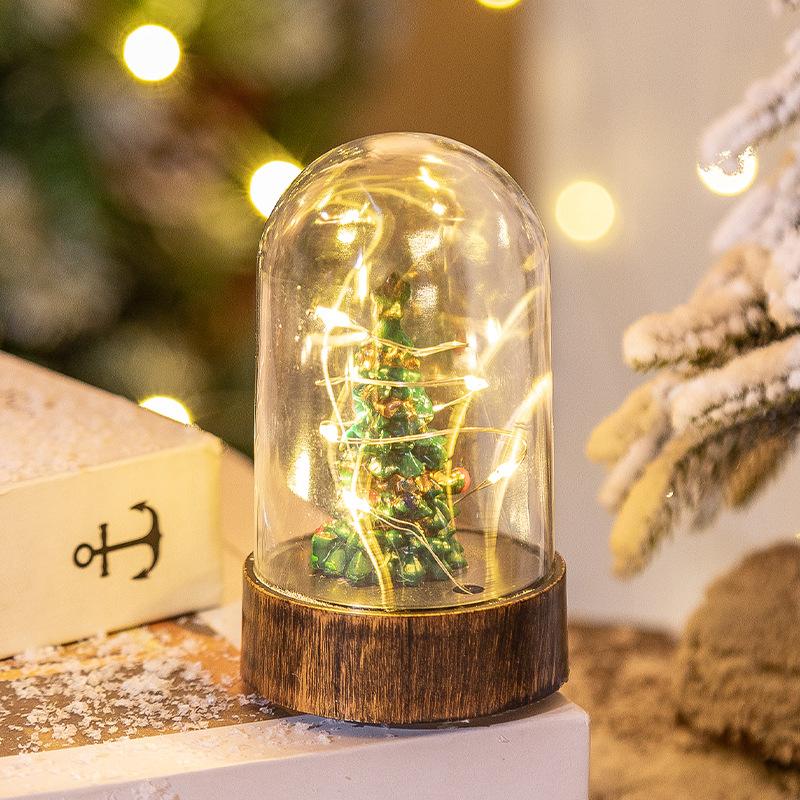 Christmas Decorations Old Man Snowman Night Light Christmas Gift Desktop Ornaments Christmas Decoration Wind Lantern