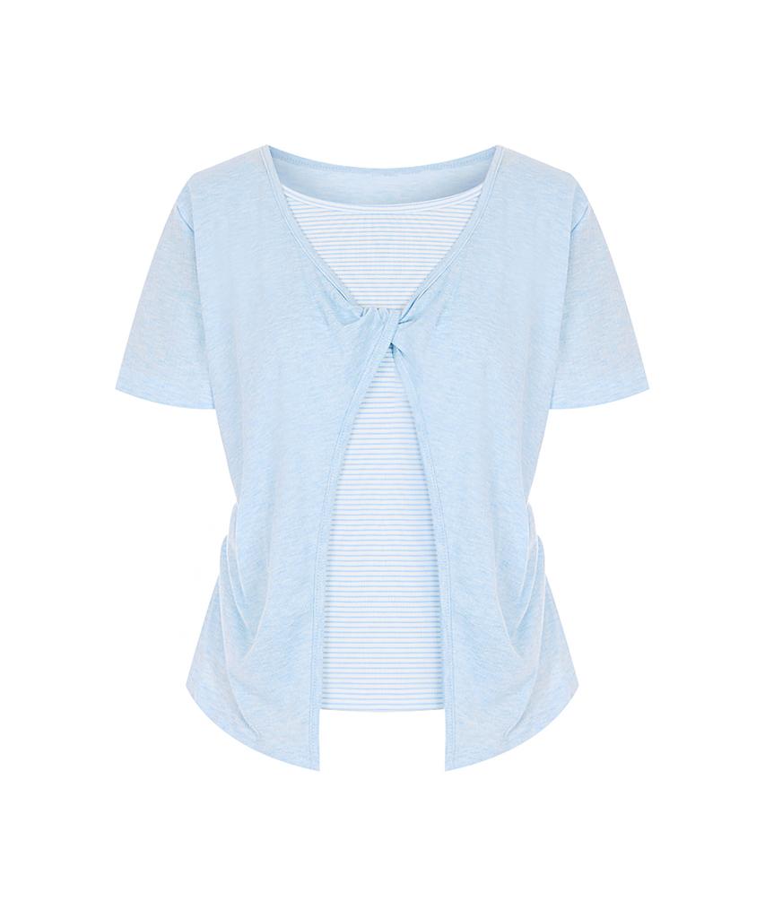 PAIGEFLYNN Twisted Layered T-Shirt_S6Bts045C