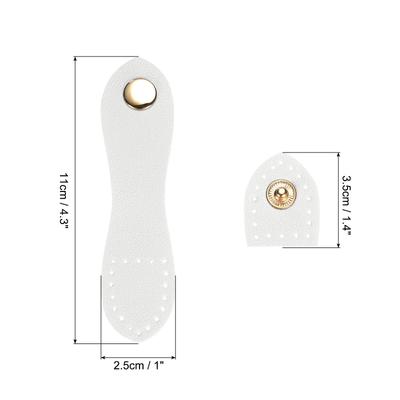 4/8 Sets Sewing Leather Snap Buckles Sewing Fasteners for Handmade DIY Patchwork Bag Hangbag Lock Hardware Accessories