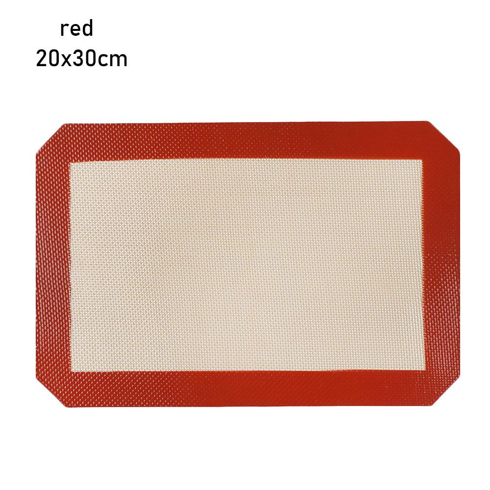 

Silicone Cake Tray Liners Pads Bakeware Mat Oven Sheet Liner Baking Mat Non Stick 21x21cm червоний