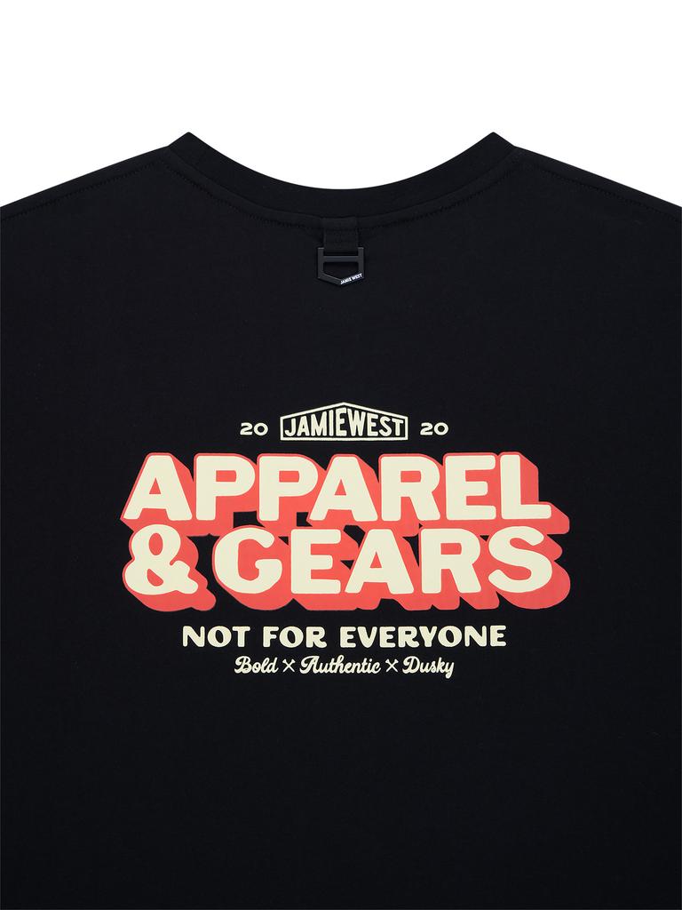 Jeimiweseuteu A&G Lettering T-Shirt (Black)