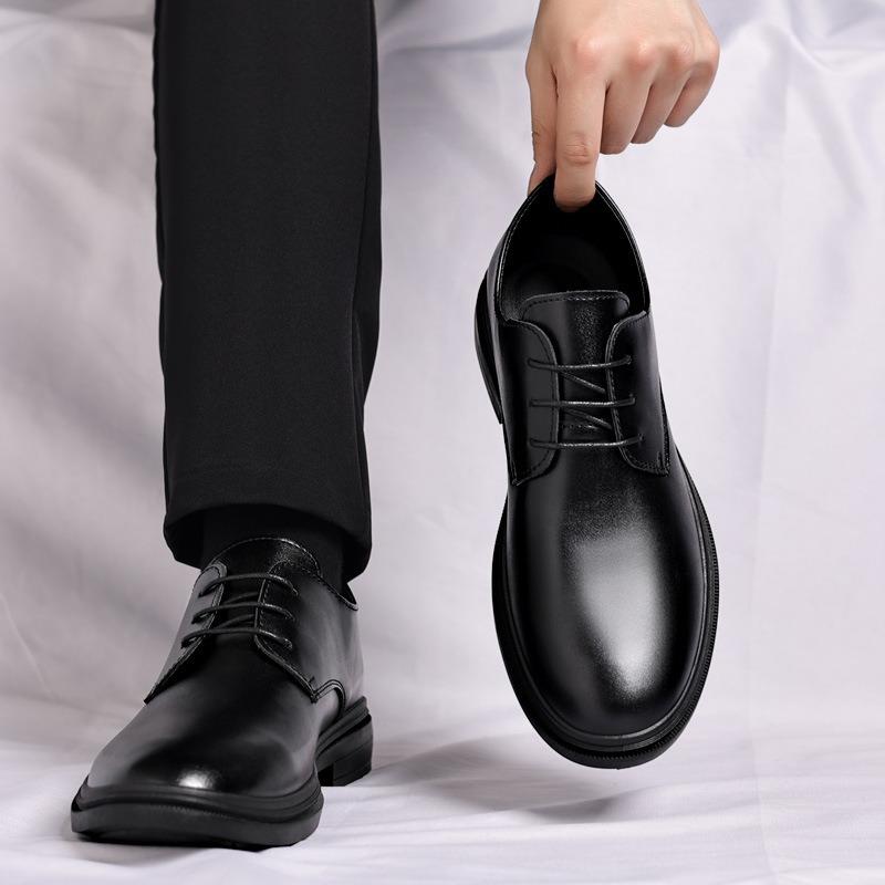 New classic men's shoes business casual British fringed leather shoes men's wedding shoes invisible heightening shoes