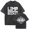 MXL Magliette Unisex Lavate Vintage Rock Band Limp Bizkit Stampa Significant Other Hip Hop Retro Oversize Manica Corta