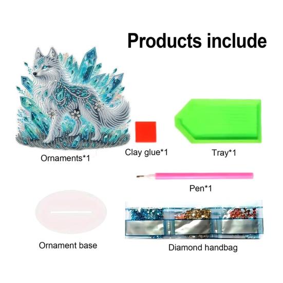 Rhinestone Art Ornament DIY Kit for Adults And Beginners Rhinestone Painting Set with Built-In Base Sparkling Creative DIY Home Decor