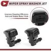 2pcs Windshield Washer Nozzle for Dodge Charger 2011-2018 for Chrysler 300 Front Windshield Spray Nozzles Wiper Spray Washer Jet No.5182327AA Black