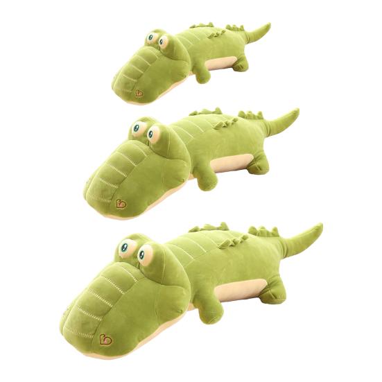 Cute Crocodile Plush Toy Huggable Crocodile Stuffed Animal Sofa Cushion Nap Pillow for Valentine's Day & Birthday Gift Soft Cuddle Buddy for Couch