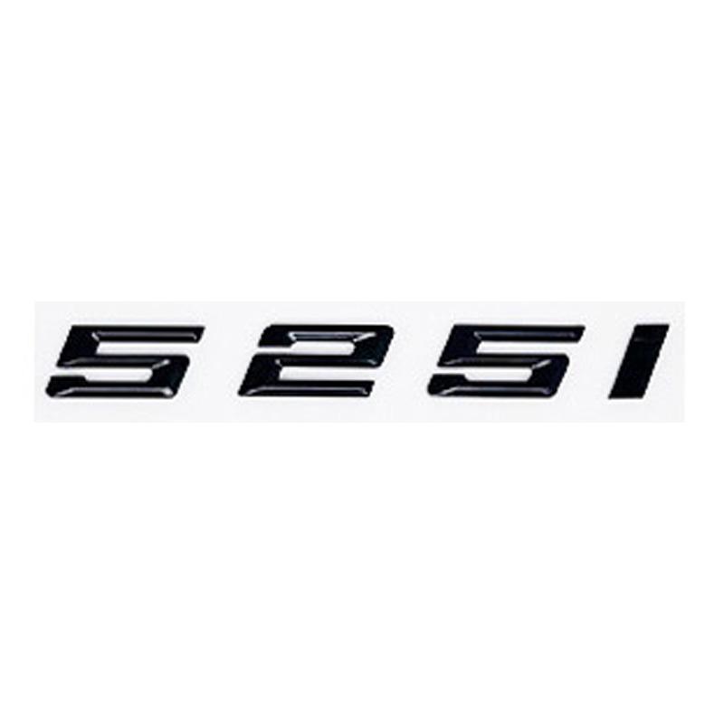 Car 3D ABS Trunk Letters Logo Badge Emblem Decal Sticker For BMW 5 series 520i 525i 528i 530i 535i 540i E39 E60 E61 F10 F11 G30