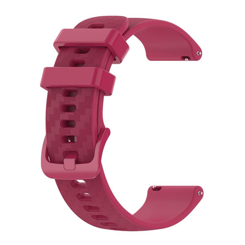 Colorful Silicone Watchband Carbon Fiber Pattern Strap Bracelet Wristband 22mm Compatible For Xiaomi