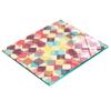 Tempered Glass Kitchen Backsplash with Geometric Figures Graphic 60X52 Cm