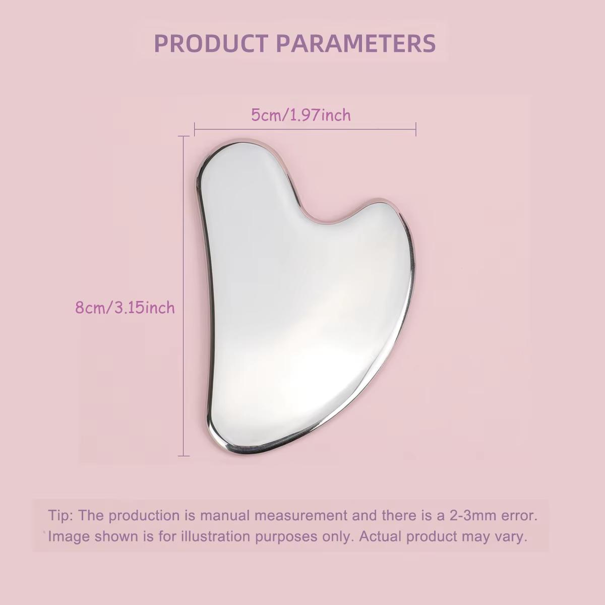 Скребок для массажа лица из нержавеющей стали, скребок для красоты, подтяжка лица, закон, скребок для тела в форме дельфина и сердца, чехол