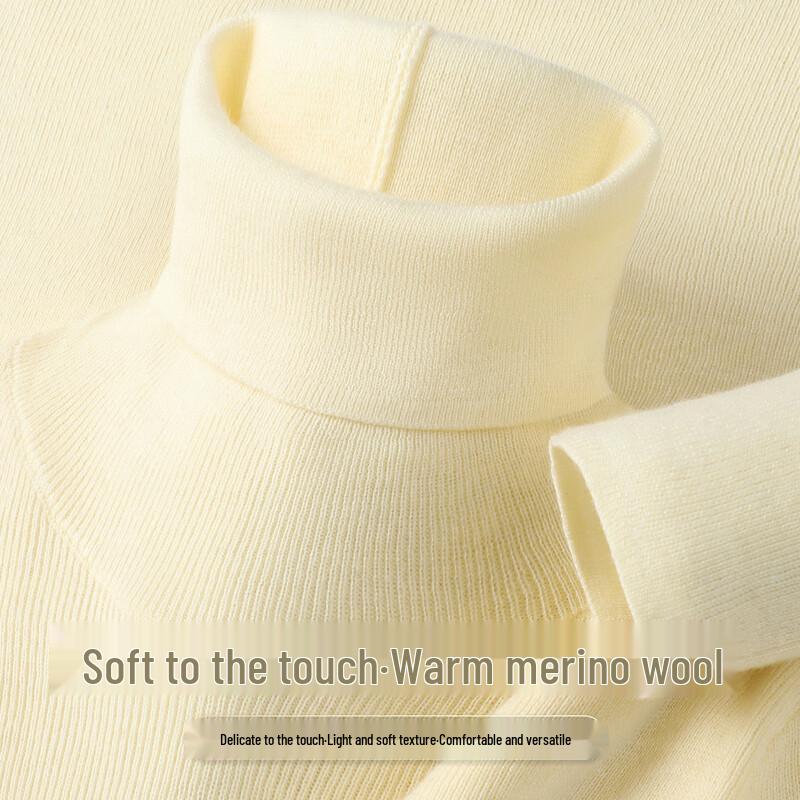 SNOWFLYING Women s Wool Blend Turtleneck Knit Top M
