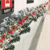 1Pc Christmas Decoration Flocked Falling Snow Rattan Snow Scene Rattan for Outdoor Yard Patio Garden Home Wedding Holiday Party Decoration
