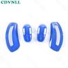 Car Seat Belt Buckle Adjust Frame Trim 4* For Jeep Compass 2017- Bright Blue