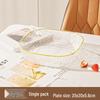 Transparent Hammered Stone Pattern Fruit Bowl - Thickened Plastic Luxury Fruit Basket for Living Room