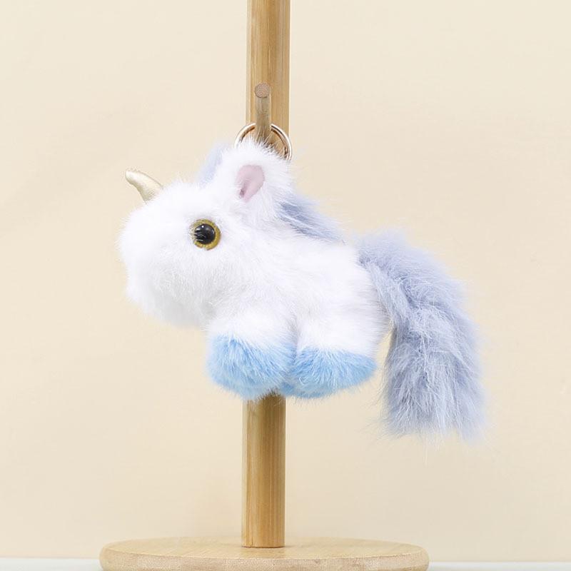 Plush Keychain Unicorn Soft Stuffed Toy Backpack Charm With Pp Cotton For Girls