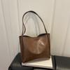 Borsa a Spalla Singola Elegante e di Nicchia ad Alta Capacità con Texture Versatile per l'Uso Quotidiano Borsa Tote