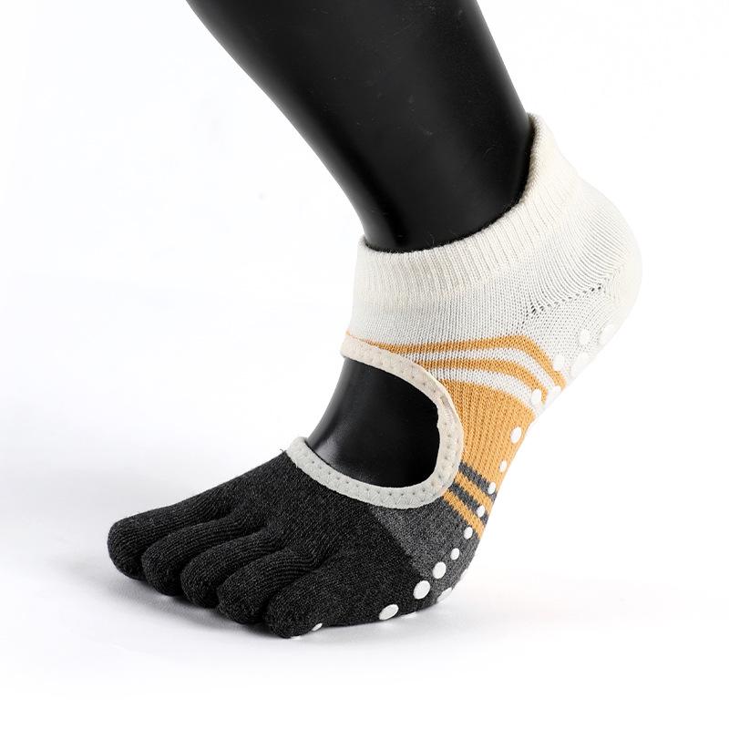 MEIKAN Five-Finger Non-Slip Yoga & Pilates Socks