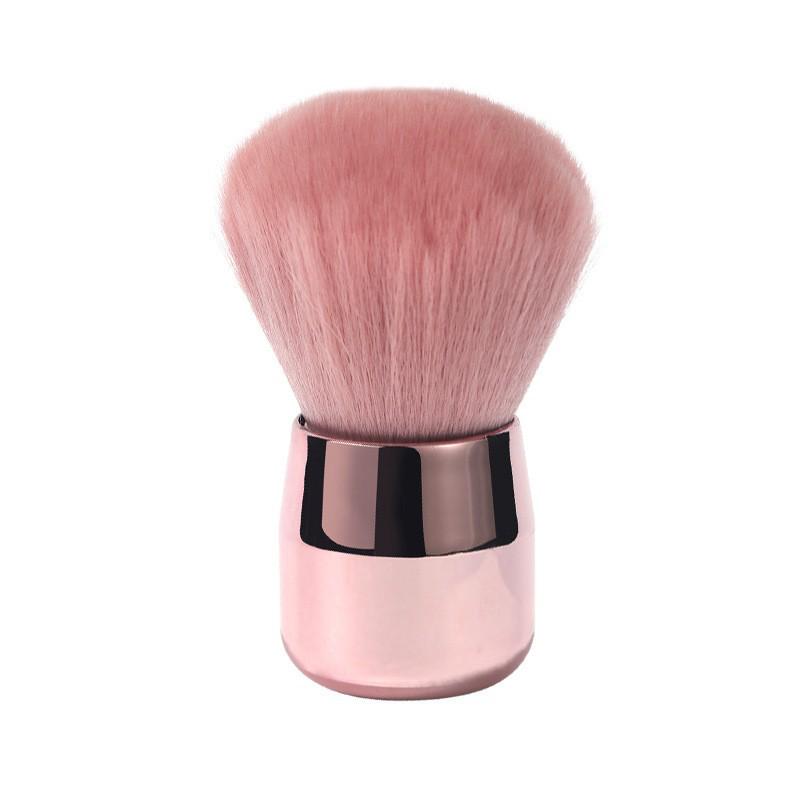 

Pink Mushroom Head Makeup Brush: Soft Bristle Blush, Cleaning, Nail Art Dust Beauty Tool.