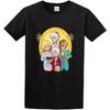 UUS HOMME Men's Summer T-Shirt Golden Girls Crew-Neck t-Shirt Black