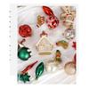 Christmas Baubles Set Ins European Gingerbread Man Painted Ornaments Xmas Tree Hanging Decorations