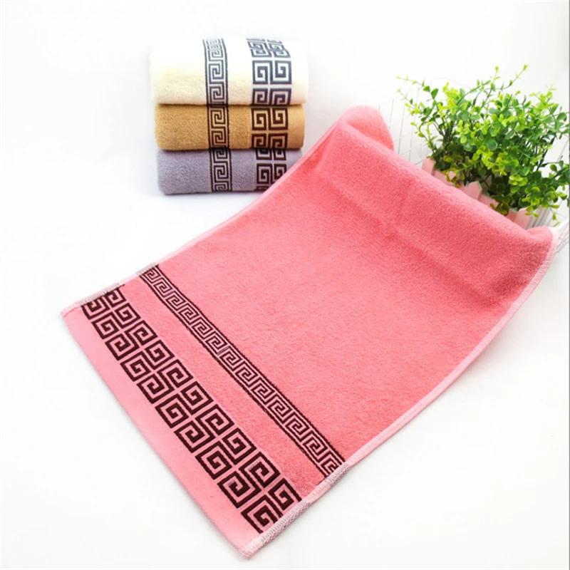 New 34x74cm Pure Cotton Towel Absorbent Solid Color Soft Comfortable Men And  Women Family Bathroom Hand Towel
