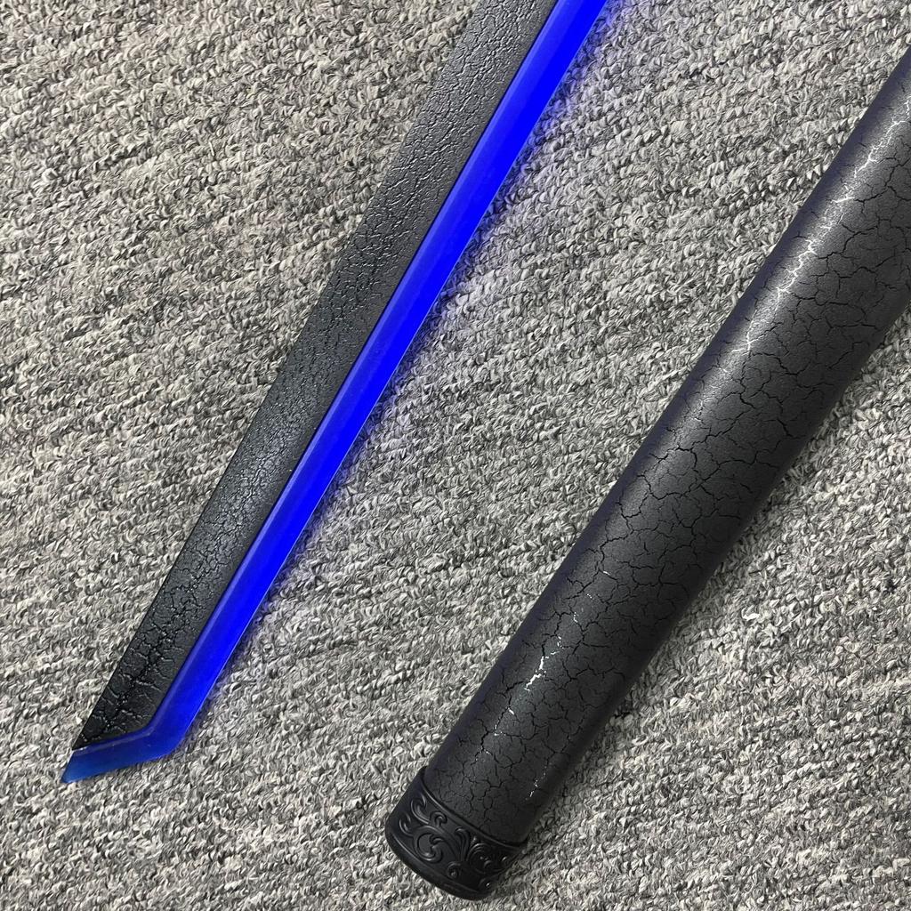 Cyberpunk Glowing Knife LED Dao Tang Horizontal Sword Wooden Sword Tassel Ancient Style Sword with Sheath Anime Cos Props Toy Knife