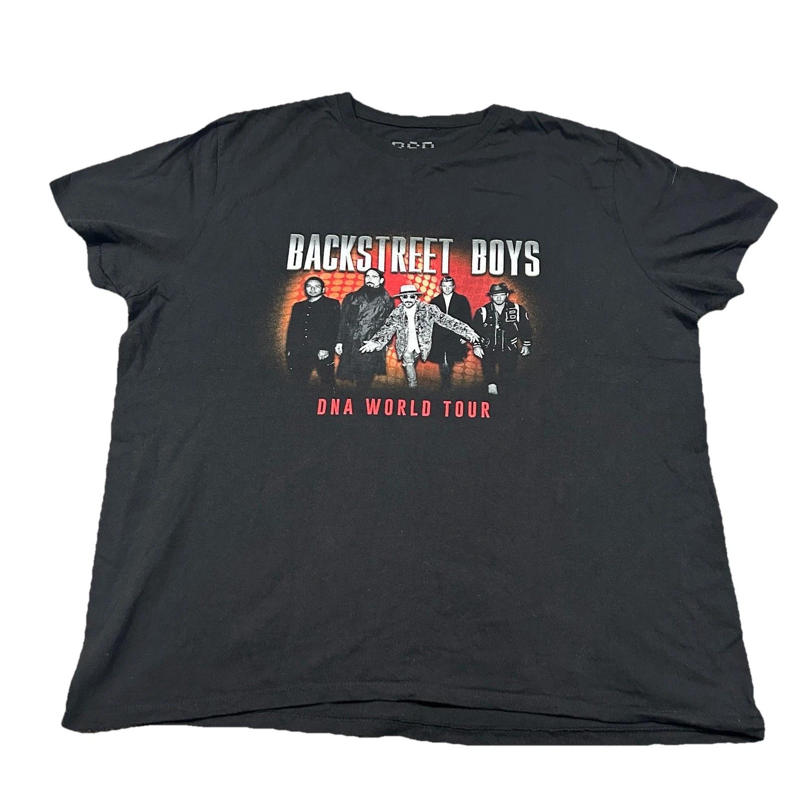 

BACKSTREET BOYS DNA World Tour 2023 Concert T-Shirt Cotton Black Mens XXL 2XL L