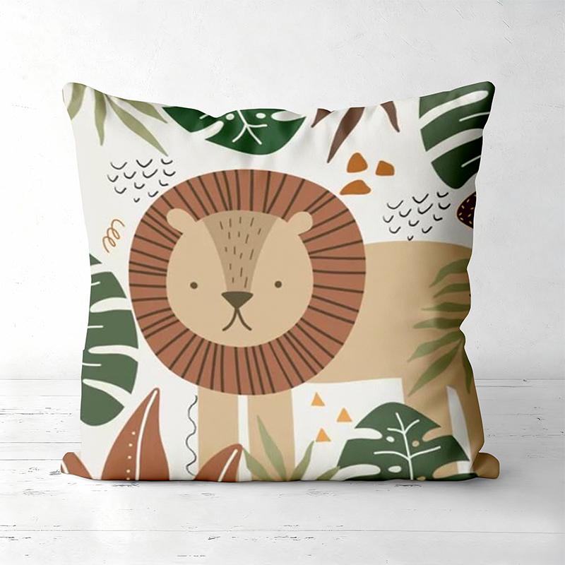 Cute Animal Patterned Cushions for Home Decor Polyester pillowcase, sofa decorative cushion cov Headboard Pillow