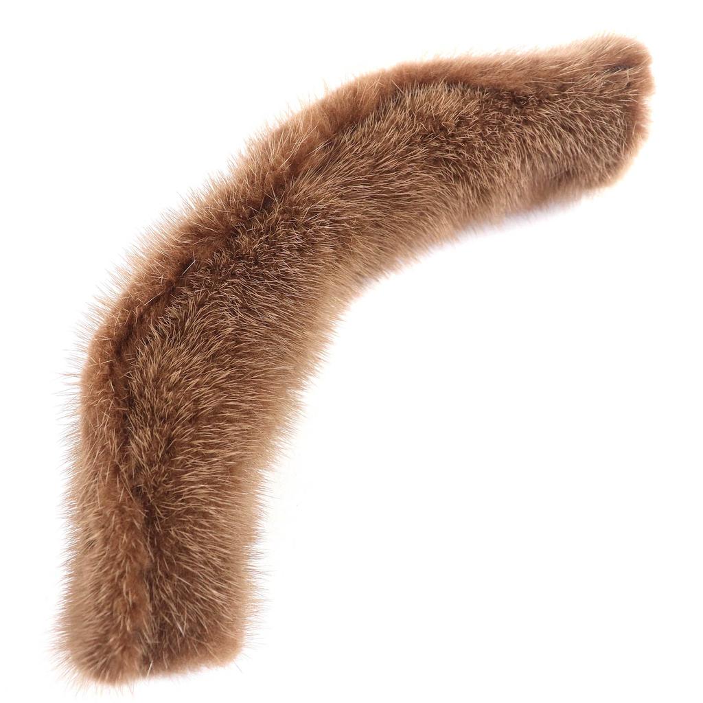 Valextra Steering Wheel Cover, Fur Bag Accessories Brown Mink MINK Women Used