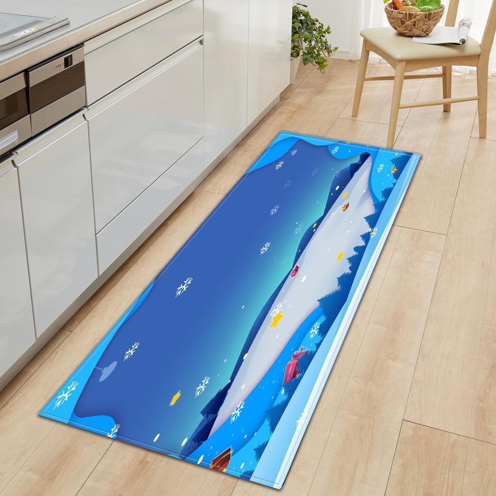 Christmas Kitchen Sand Carpet Doormat Long Floor Mat