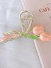 1 Pcs Fshion Cute Pink Tulip Gift Knot Hair Claws For Women Girls Party Hair Accessories