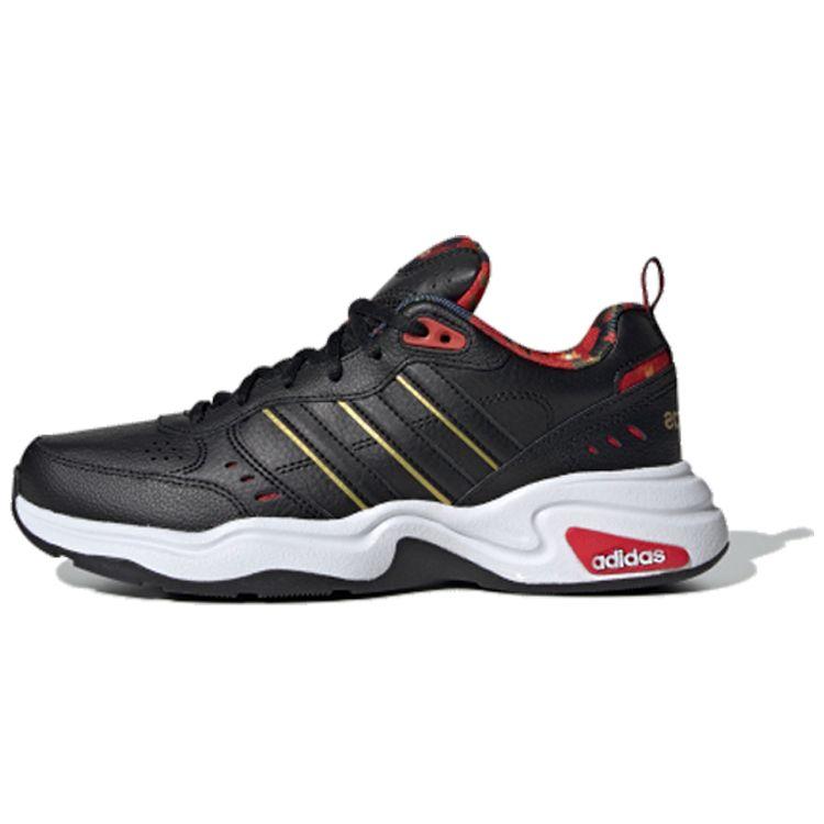 Adidas Neo Strutter Cny Classic Versatile Non-Slip Lightweight Low-Top Lifestyle Casual Shoes Women Sneaker Black Red FW9237