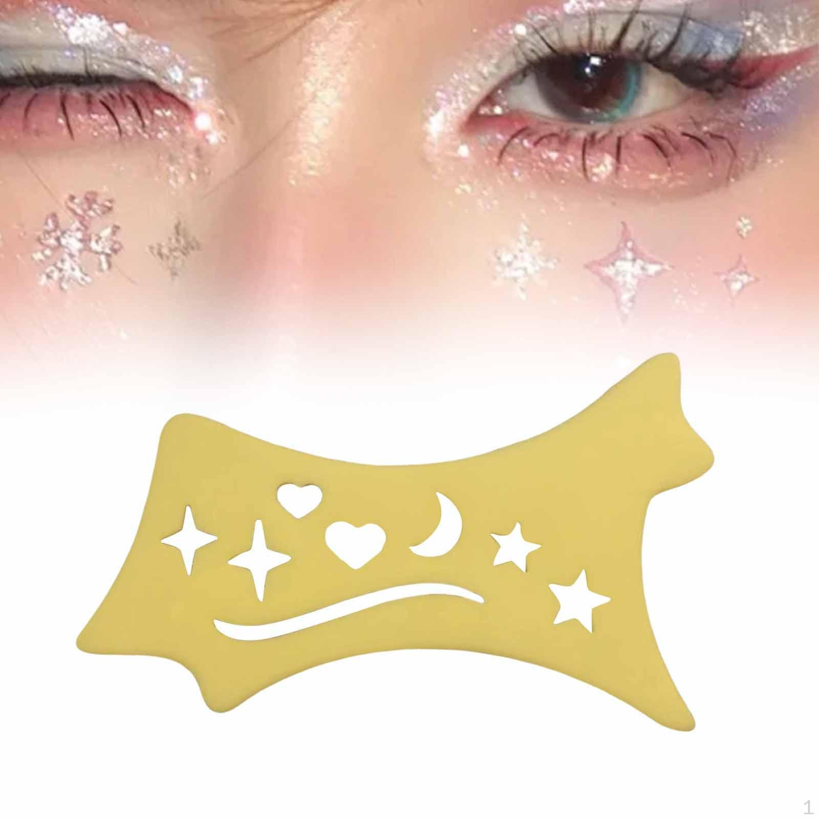 

Трафарет для подводки глаз, инструмент для помощи глазам, инструмент для макияжа для дома, путешествий, улицы жёлтый