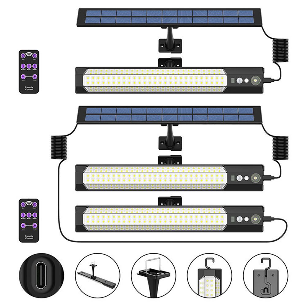 Outdoor 316/158 LED Solar Lamp Motion Sensor Outdoor Camping Wall Light Waterproof Yard Garage Porch For The Garden P7K4