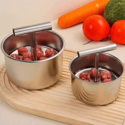 Stainless Steel Meatball Maker 6/12 Balls Manual Meat Baller Machine Kitchen Extruded Meatball Making Press Easy Clean Meatball Making Tool