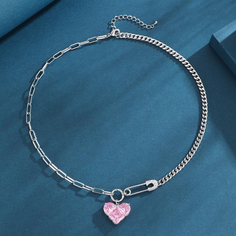 2024 Korean-Style Heart Clavicle Chain Necklace for Women