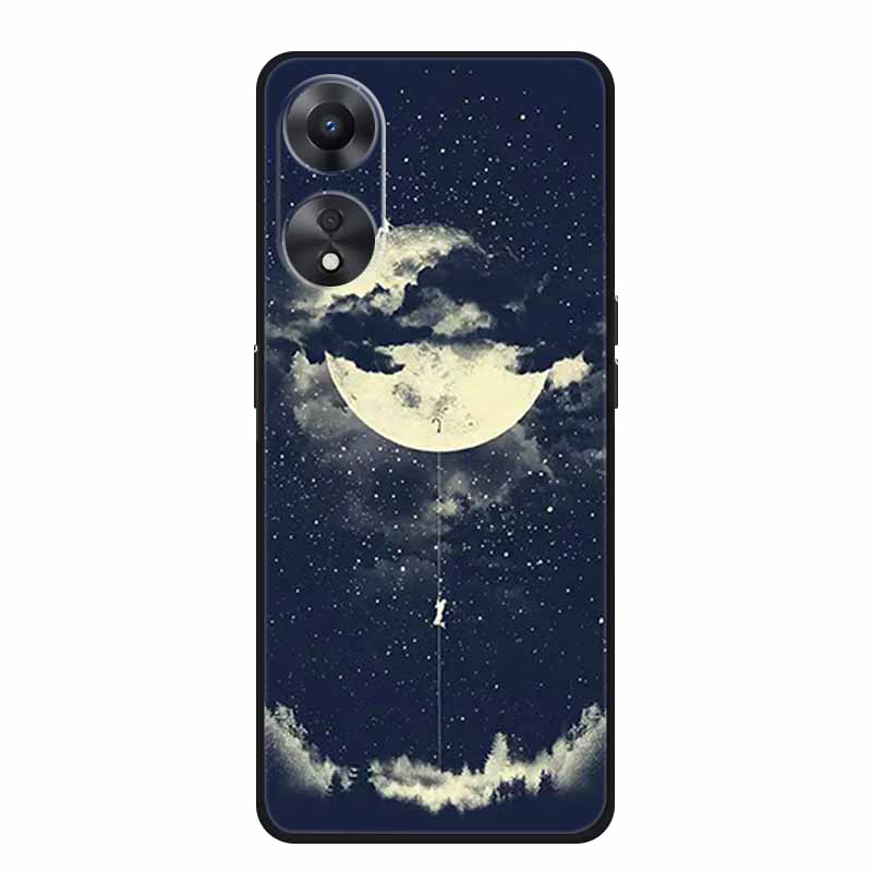For OPPO A78 5G Case Fashion Silicone Soft TPU Back Cover For Oppo A58 A58X 5G OPPOA78 5G Phone Cases Shockproof CPH2483 Fundas