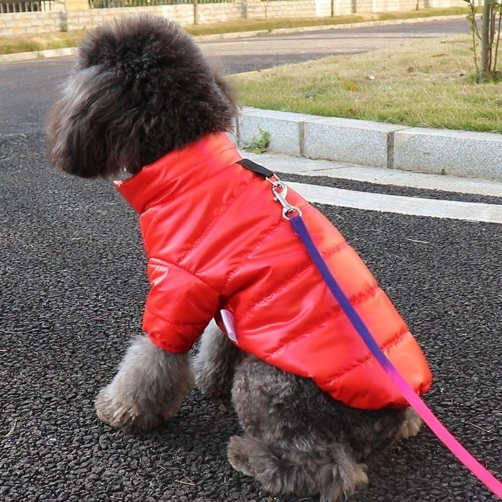 Bright Color Winter Dog Clothes Thicken Pet Coat Outfits Casual Puppy Jacket Clothing Pet Supplies