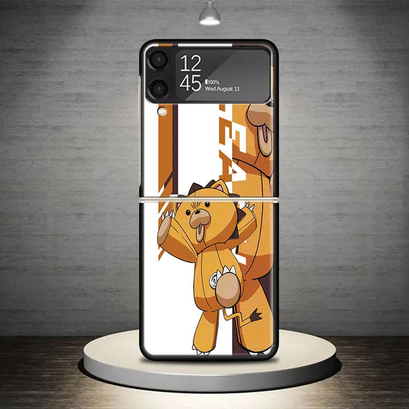 Anime Bleach Ichigo Kenpachi Phone Case For Samsung Galaxy Z Flip 7 6 5 4 3 5G Shockproof Cover Z Flip7 Flip6 ZFlip5 Flip3 Flip4